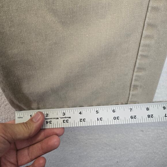 Levis 559 Jeans Mens 33x32 Relaxed Fit Straight Leg Khaki 100% Cotton Tan *33x30 - Picture 9 of 14